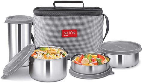 milton steel lunch box|lunch box milton price.